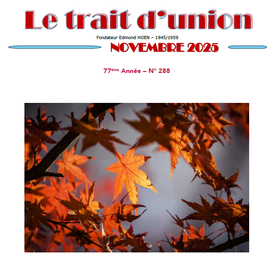 Protégé : Trait d’Union (TU) de novembre 2025