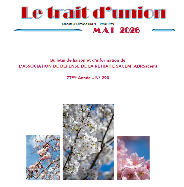 Protégé : Trait d’Union (TU) de mai 2026